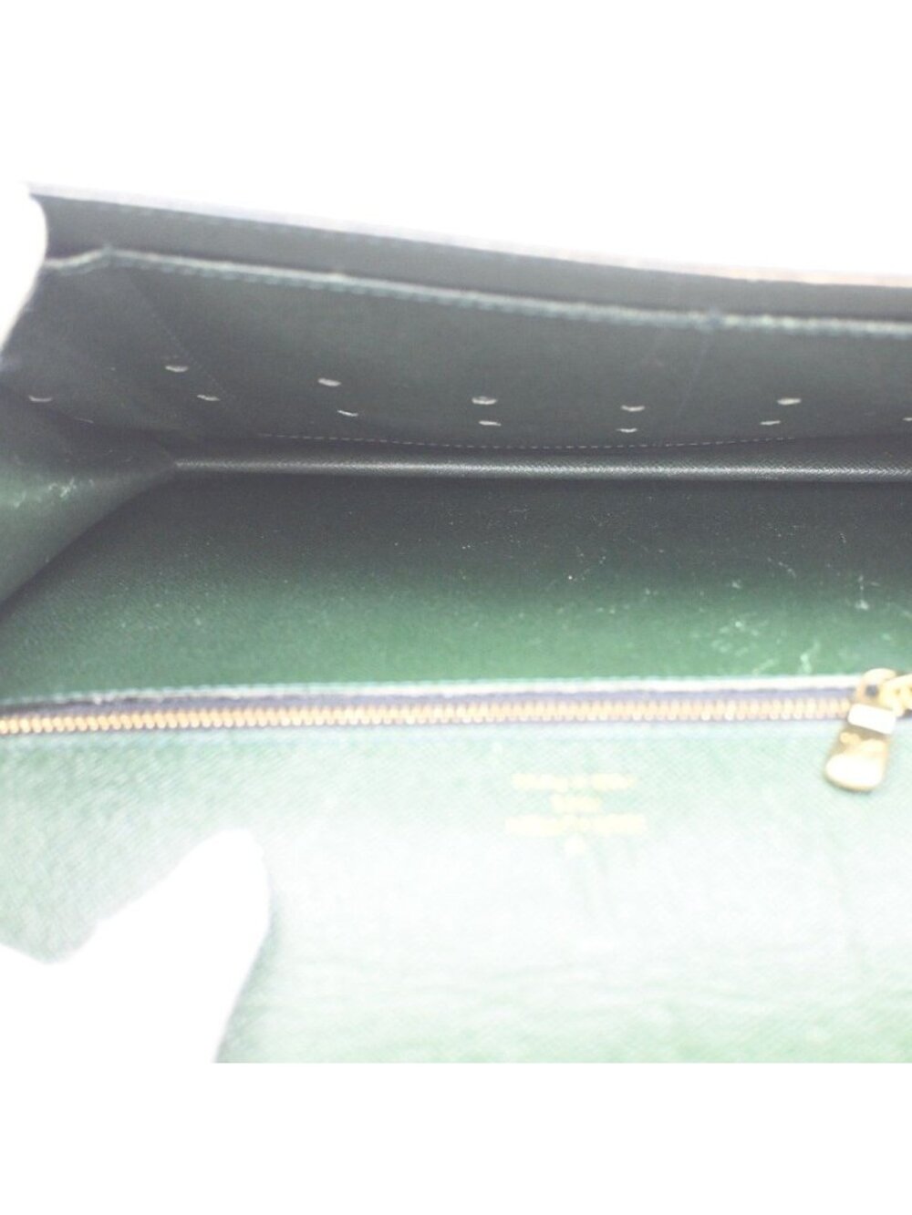 Louis Vuitton Clutch Pochette Deep Green Taiga - Picture 10 of 15